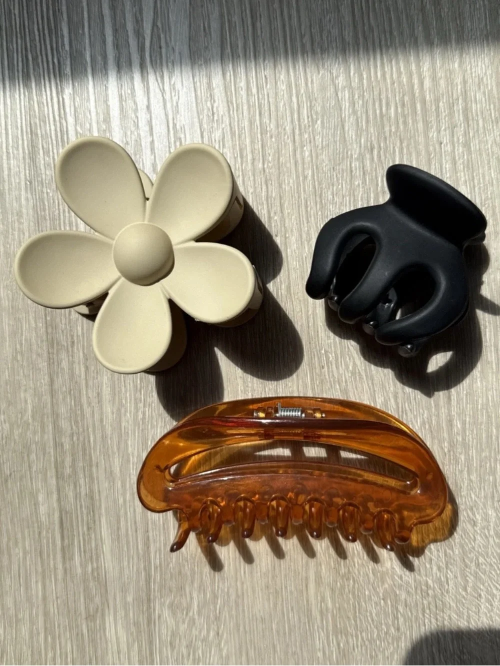 3-Piece Aesthetic Hair Claw Clip Set